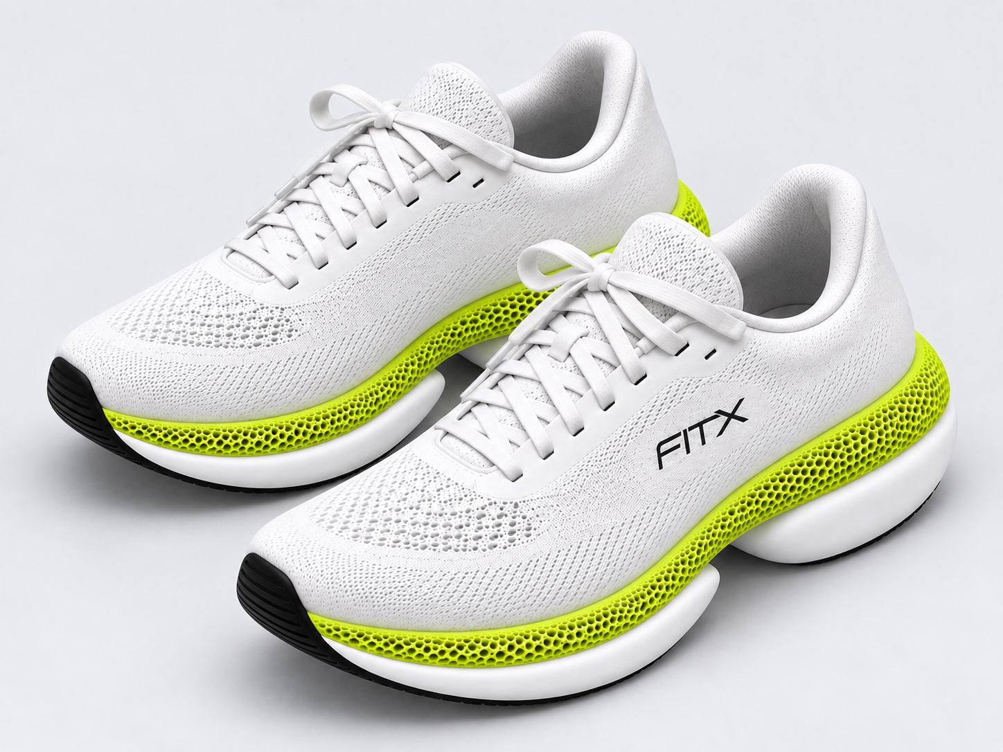 White FitX 01 running pair